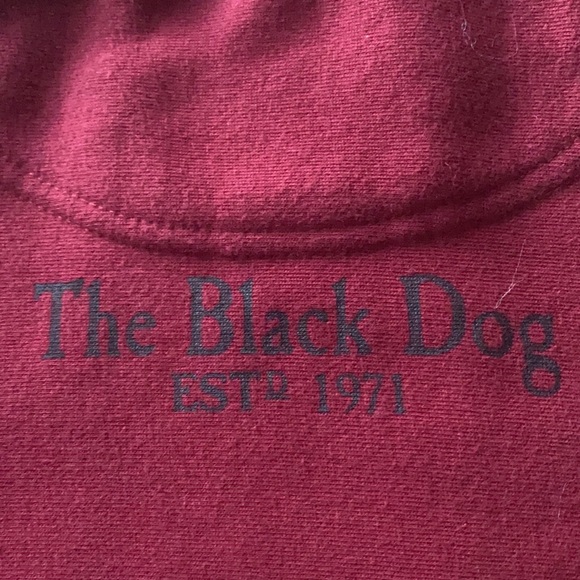 Child’s Medium Maroon Black Dog Sweatshirt - Picture 5 of 7
